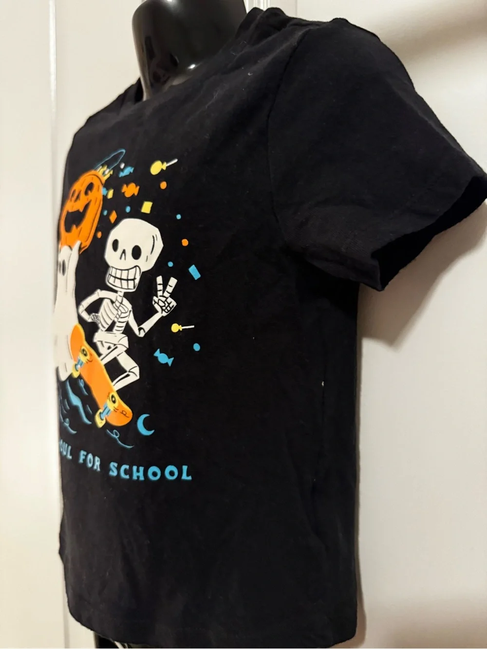 SOLD Old Navy Kids' Black Halloween Graphic Tee - Too Ghoul For School